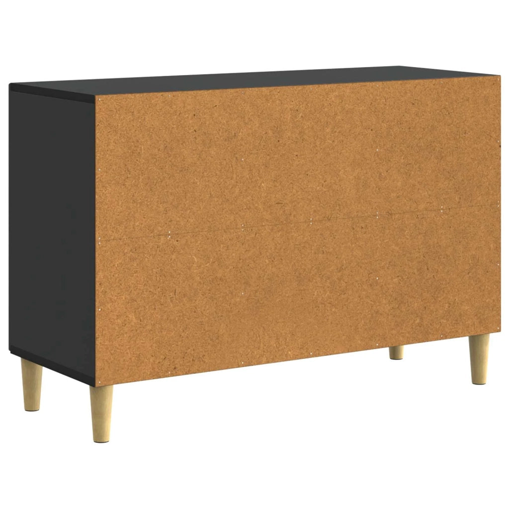 Credenza | Madia | Buffet da pranzo | Armadio da pranzo Nero 89 x 34,5 x 60 cm Legno ingegnerizzato