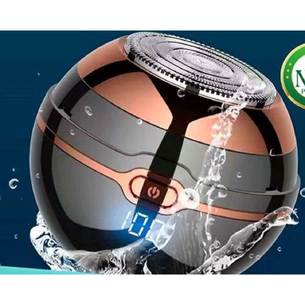 Trade Shop - Rasoio Tagliacapelli Elettrico Ricaricabile A Sfera Sferico Uomo Barba Tx-8408 -
