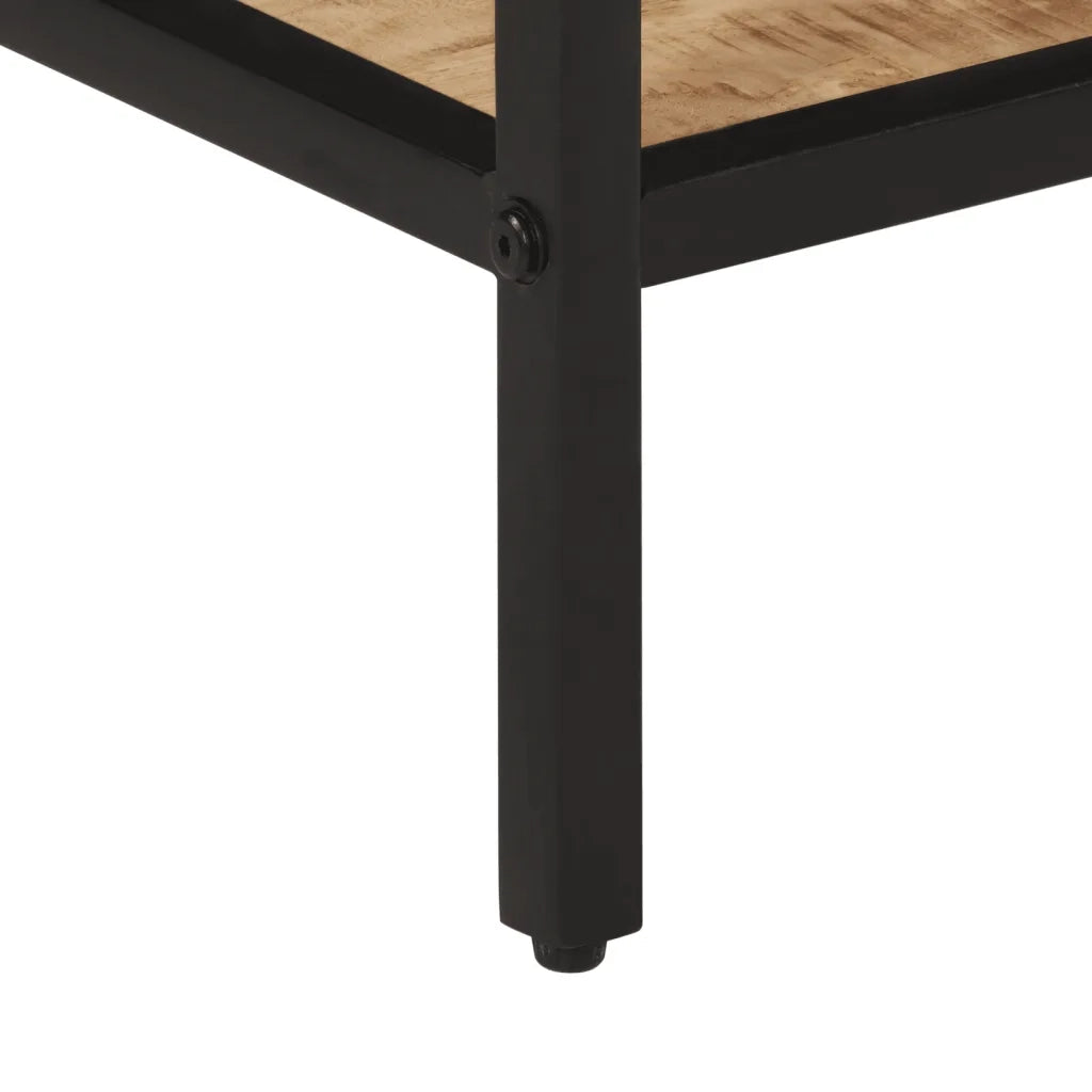 Tavolo Consolle 70x35x70 cm in Legno Massello di Mango Grezzo 374072