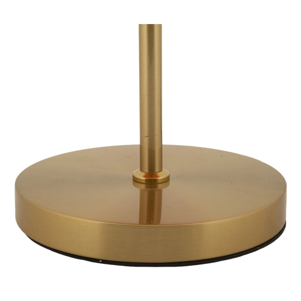 Lampada da Tavolo VKH923, Arancione, Vetro, 30x16x53 cm