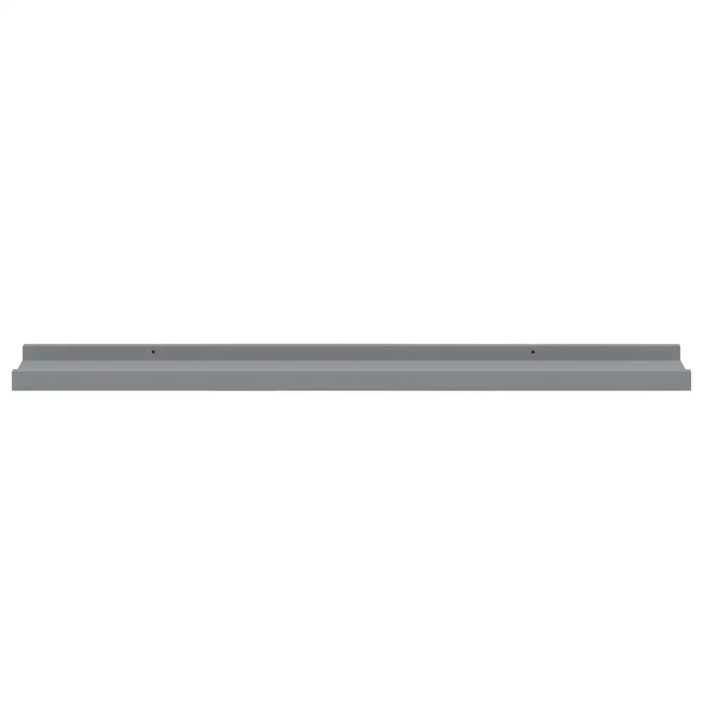 Mensole Loggia per Foto 2 pz Grigie 80x9x3 cm in MDF 323936