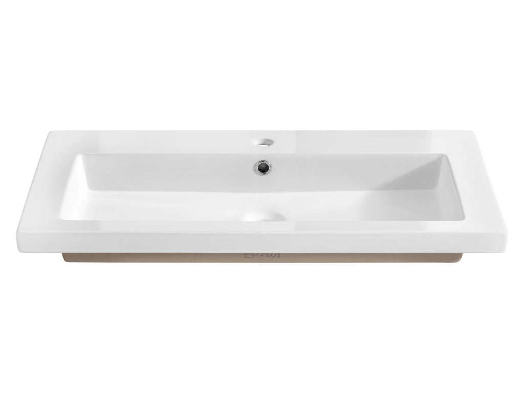 Lavabo per mobile a una vasca 100 cm Lavabi per mobile 101 x 14 x 46 cm