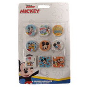Trade Shop - Kit Gomme Per Cancellare 9pz Sagomate Tema Topolino Cancelleria Per Bambini Scuola 955319 -