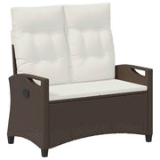 Panchina da Giardino | Panca da Giardino Marrone e Crema 105 x 60 x 112 cm