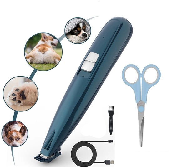 Trimmer per zampe di cane e gatto con illuminazione LED, raschiatore elettrico per zampe con alimentazione USB