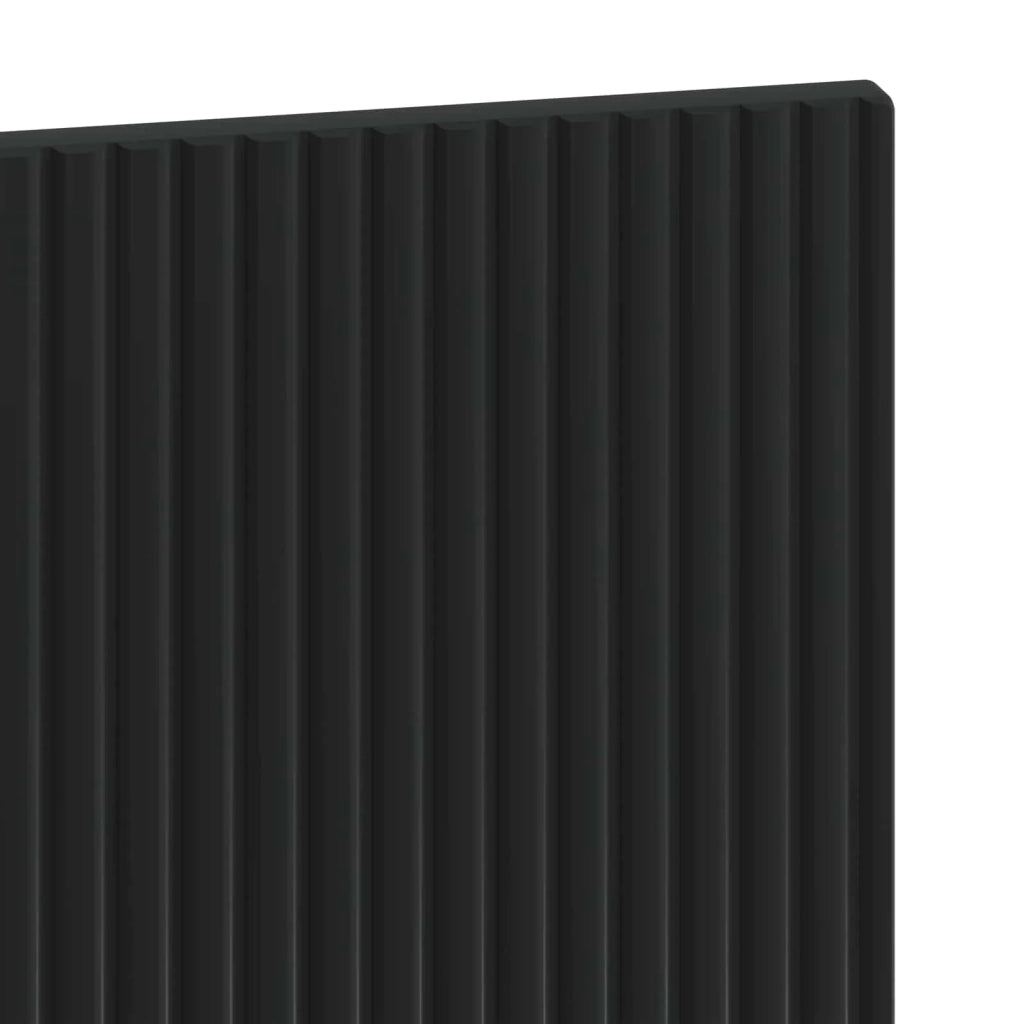 Testiera da Muro HOORN Nero Legno ingegnerizzato 897366