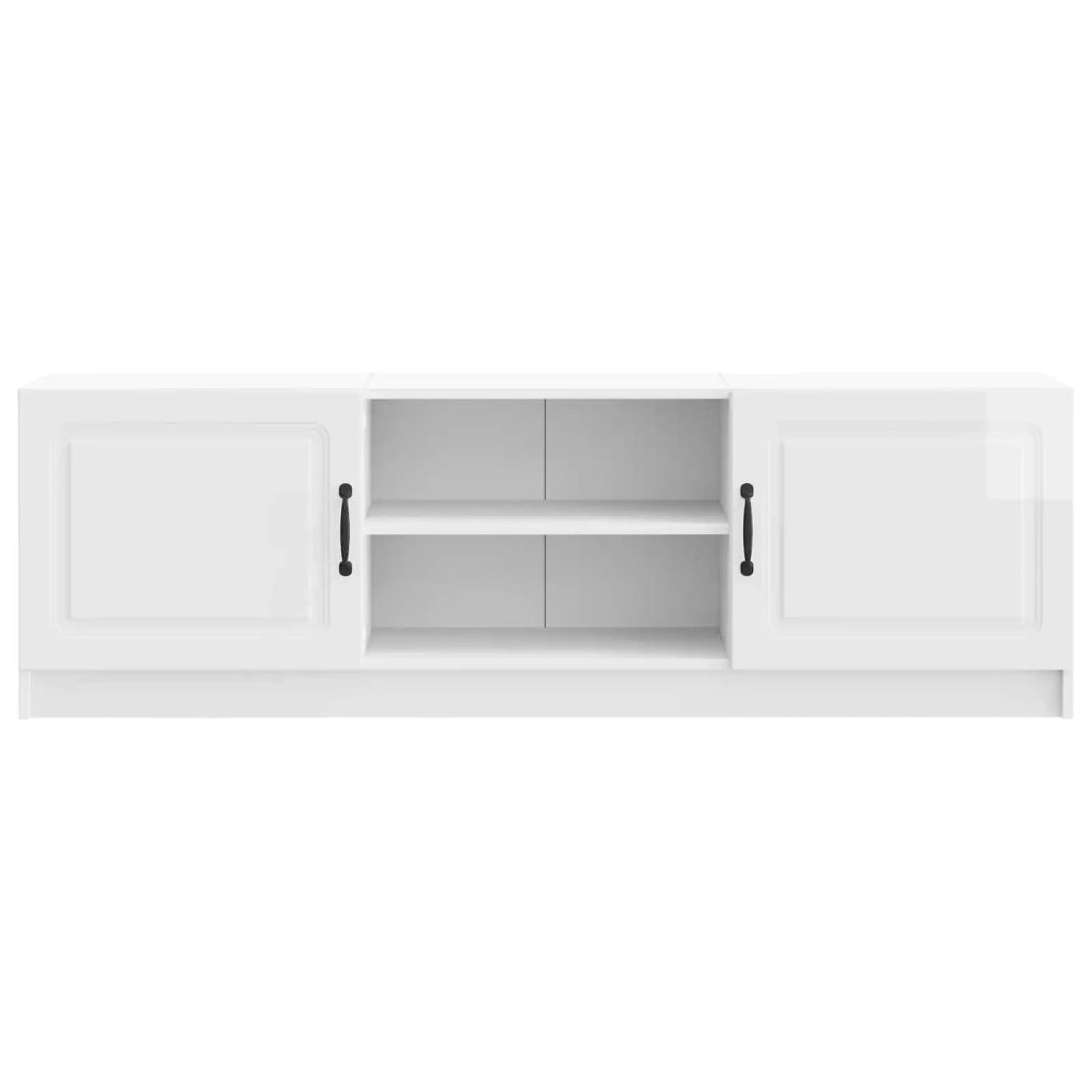 Mobile TV Bianco Lucido 150 x 31 x 47 cm Legno ingegnerizzato 895839