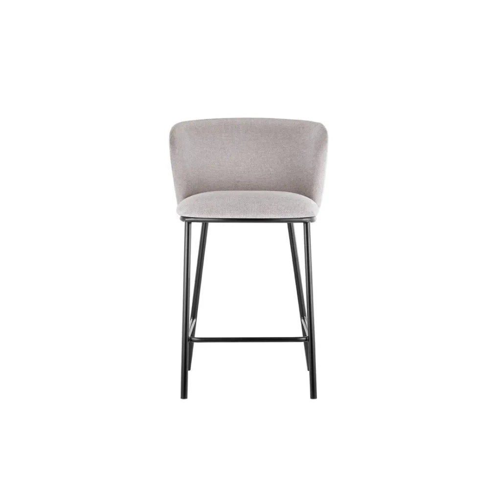 Sedia da banco ARTHUS – Tessuto beige – Design moderno H88,5 cm
