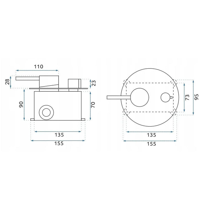 Set Doccia Da Incasso Rea Lungo Grip Brush Copper + Box