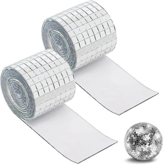 Mini Tegli di Mosaico Specchiante - Vetro - Autoadesivi - Decorazione DIY - 3200 Pezzi