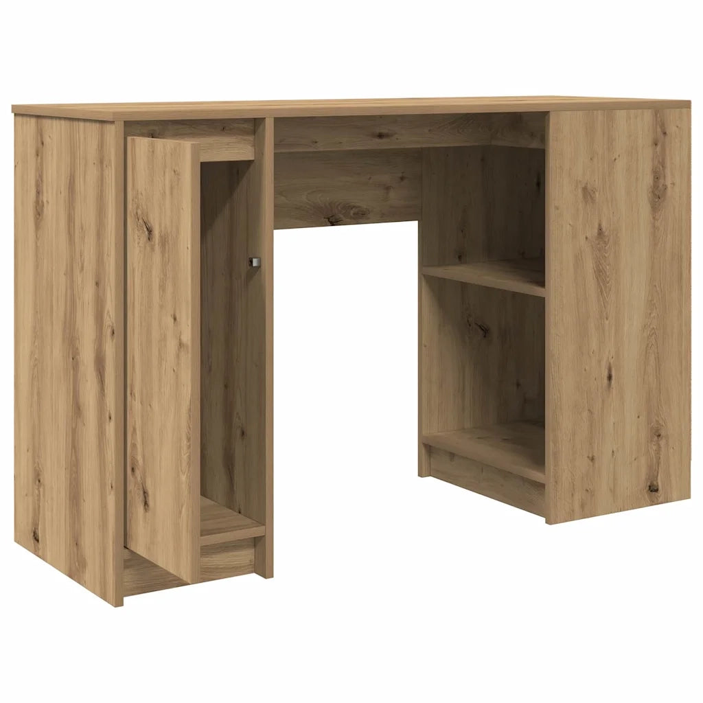 Scrivania Rovere Artigianale 120x42x76 cm in Legno Multistrato