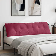 Cuscino per Schiena Rosso Vino 180 x 50 cm Tessuto in Cords