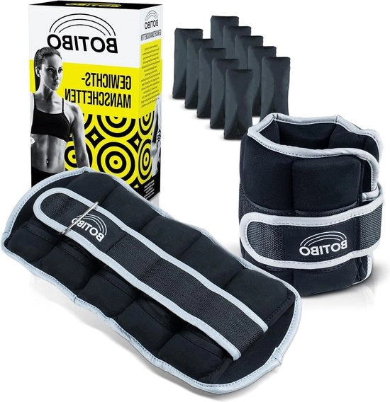 Manette di peso regolabili - 23 kg - Per gambe e braccia - Robusta - Pesi singoli