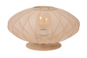 Lampada da tavolo Corina crema a rete ottone E27 Lucide