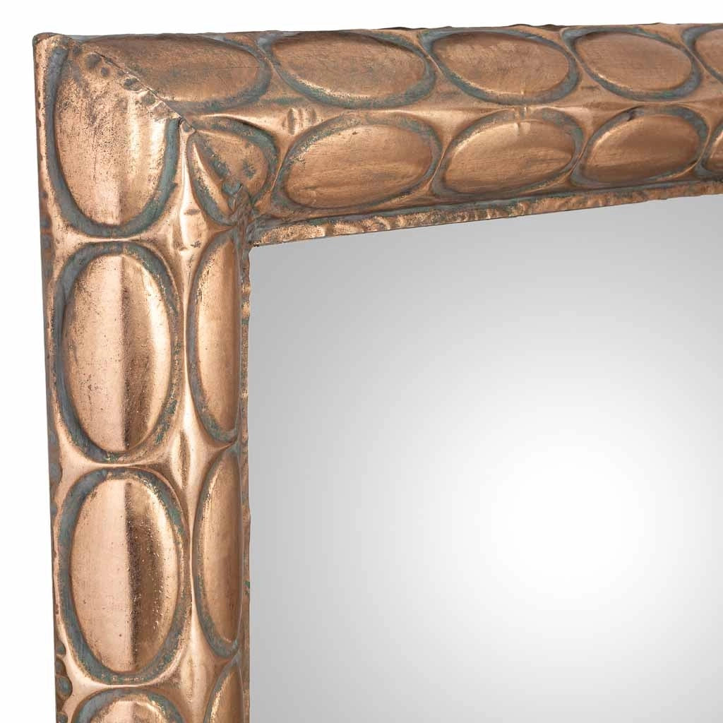 Specchio in metallo dorato 77,5x6,5x167h cm
