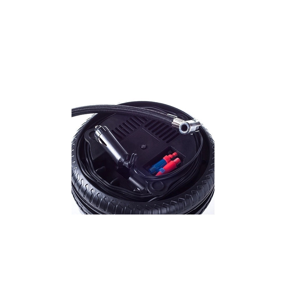Trade Shop - Compressore D'aria A Forma Di Ruota Gonfia Velocemente Pneumatici Bici Auto Moto -
