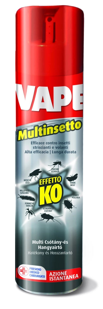 Vape INSETTICIDA MULTINSETTO SPRAY SUPER KO2  ml. 400 12.00 pz
