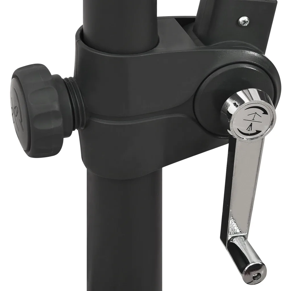 Ombrellone a Sbalzo con Palo e Luci a LED Sabbia 300 cm 312336