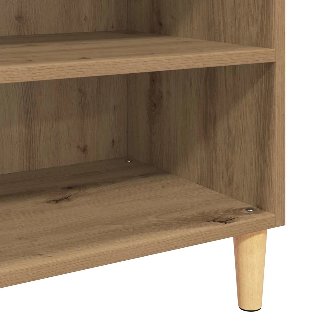 vidaXL Credenza rovere artigianale 57 x 35 x 89.5 cm Legno multistrato