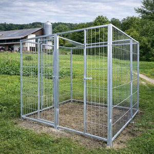 Box per cani da esterno con zincatura a caldo da 200x200x altezza 180 cm