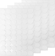 Set di protezione per mobili - Stickers autoadesivi | Lotto da 216 | Bianco | Autoadesivi | Impermeabili | Per fori a vite a testa rotonda