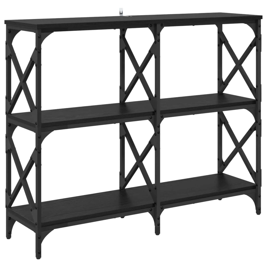 Tavolo consolle Rovere Nero 100 x 28 x 80,5 cm 882783