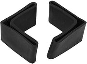 Set di 10 pezzi di cuscinetti di gomma per piedi in forma di L, dimensioni 48x48 mm