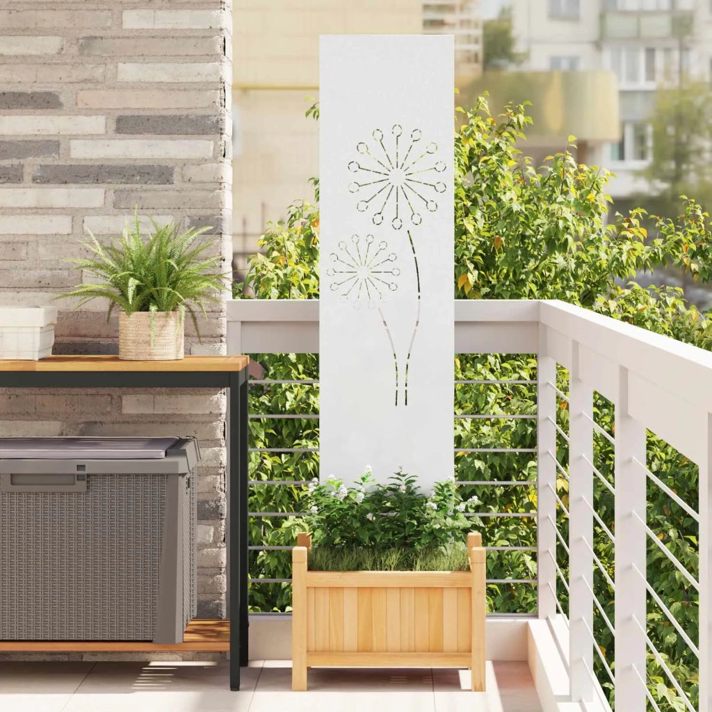 Schermo per privacy in giardino Traforo Bianco 32 x 140 cm CFW5325658