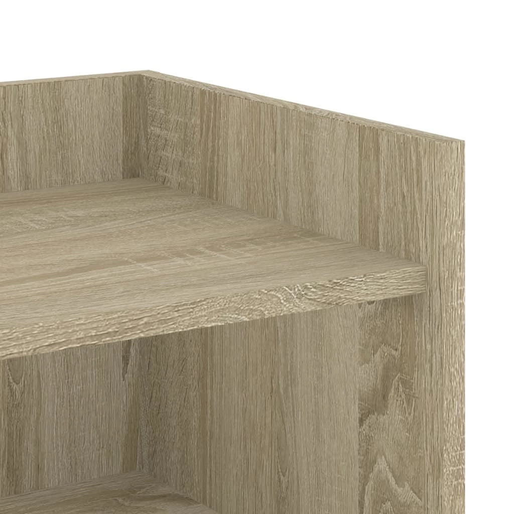 Buffet credenza cassettiera armadio mobile contenitore organizer cucina soggiorno rovere Sonoma 73,5 x 35 x 75 cm legno ingegnerizzato marrone 02_0031709