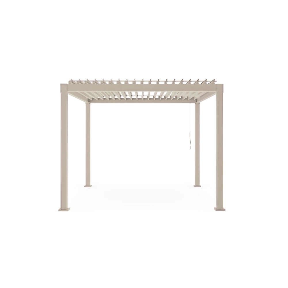 Pergola da Giardino in Acciaio Tetto Lamellare 3x3 Garda Bizzotto
