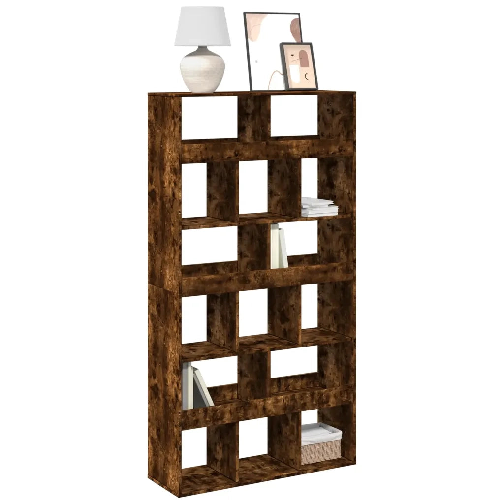 Libreria Rovere Fumo 100x33x187,5 cm in Truciolato 3309379