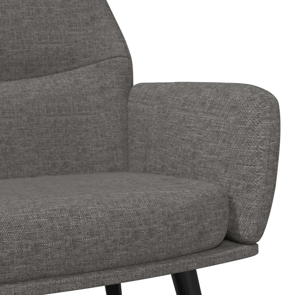 Sedia Relax Grigio Chiaro in Tessuto 341071