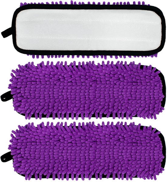 Adatto per la Swiffer PowerMop spugna in chenille per il riutilizzo dei pannelli di pulizia del pavimento 3 pezzi
