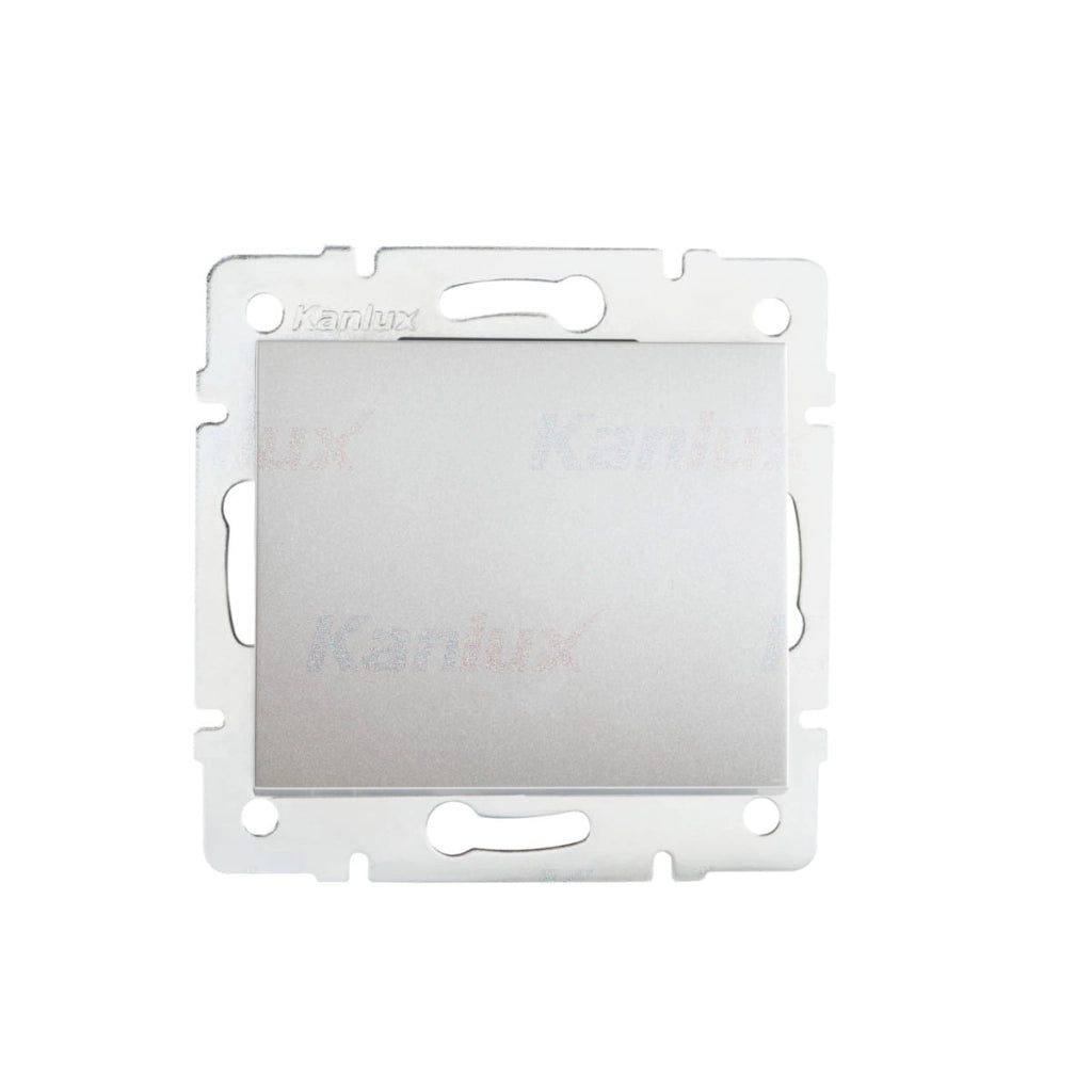 Interruttore unipolare Kanlux LOGI argento 10AX 250V