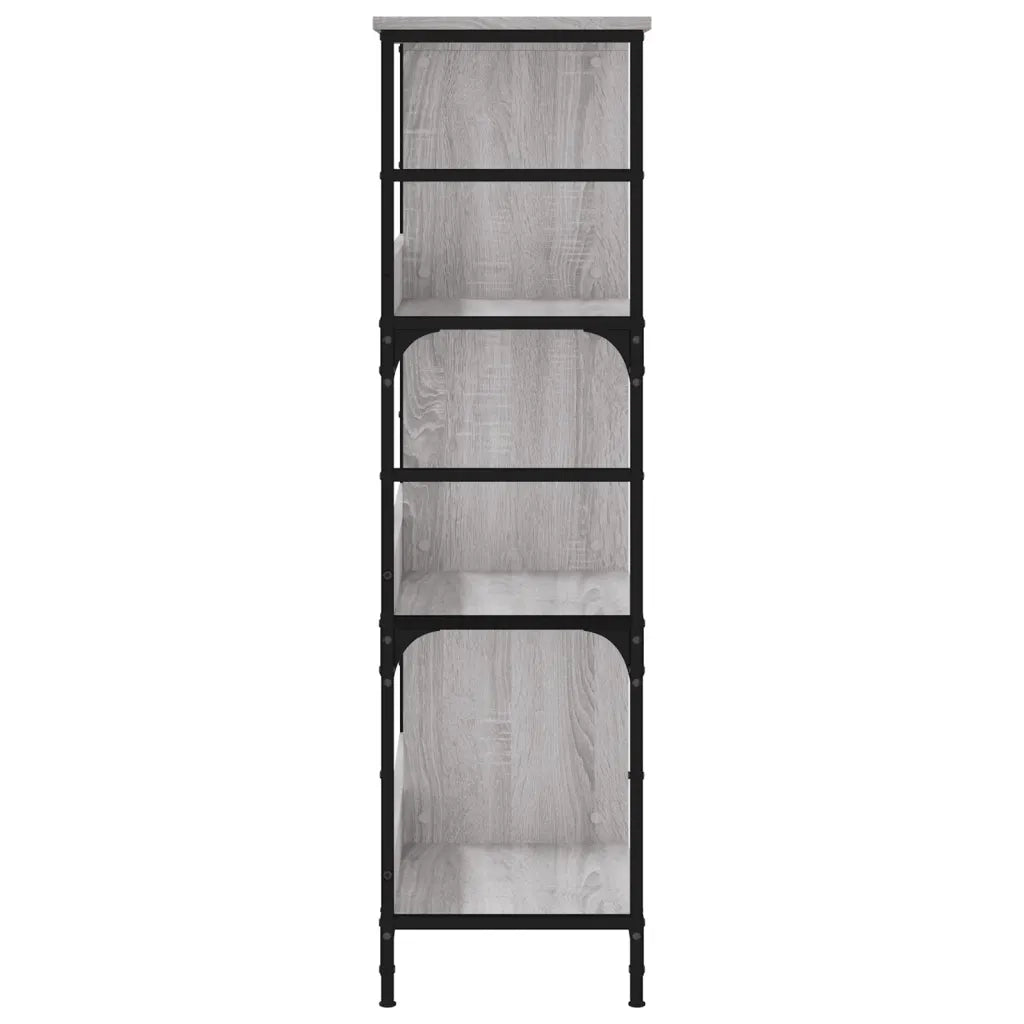 Libreria Grigio Sonoma 78,5x33x117,5 cm in Legno Multistrato 835252