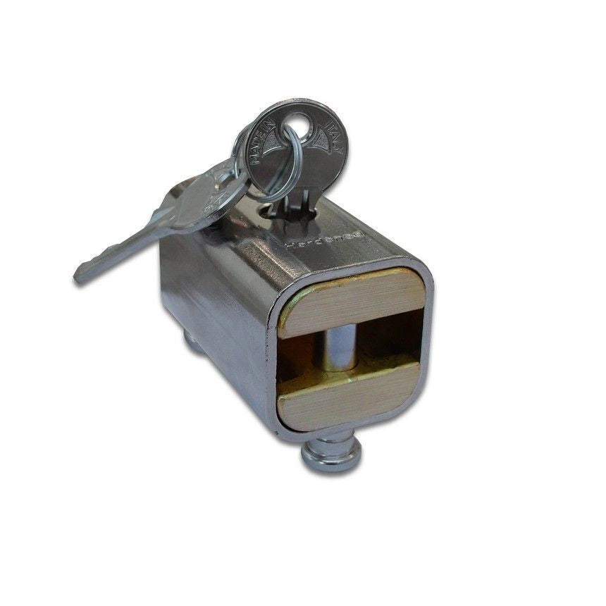 Viro 4230 Lucchetto Blindato per Catena Asta Anti-taglio 65 mm Cilindro 5 Pistoncini 3 Chiavi