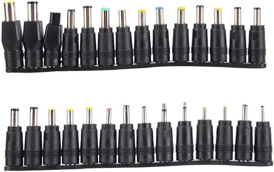 Adapter universale 28-poli per notebook DC 55 mm x 21 mm femmina portatile.