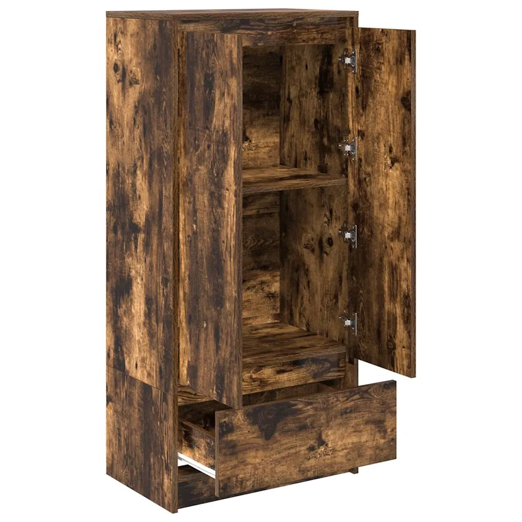 Armadio con Cassetto Rovere Fumo 55,5x34x119,5 cm in Truciolato CFW5477600