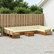Set divani con cuscino 11 pcs Legno di Acacia Massello 3383928