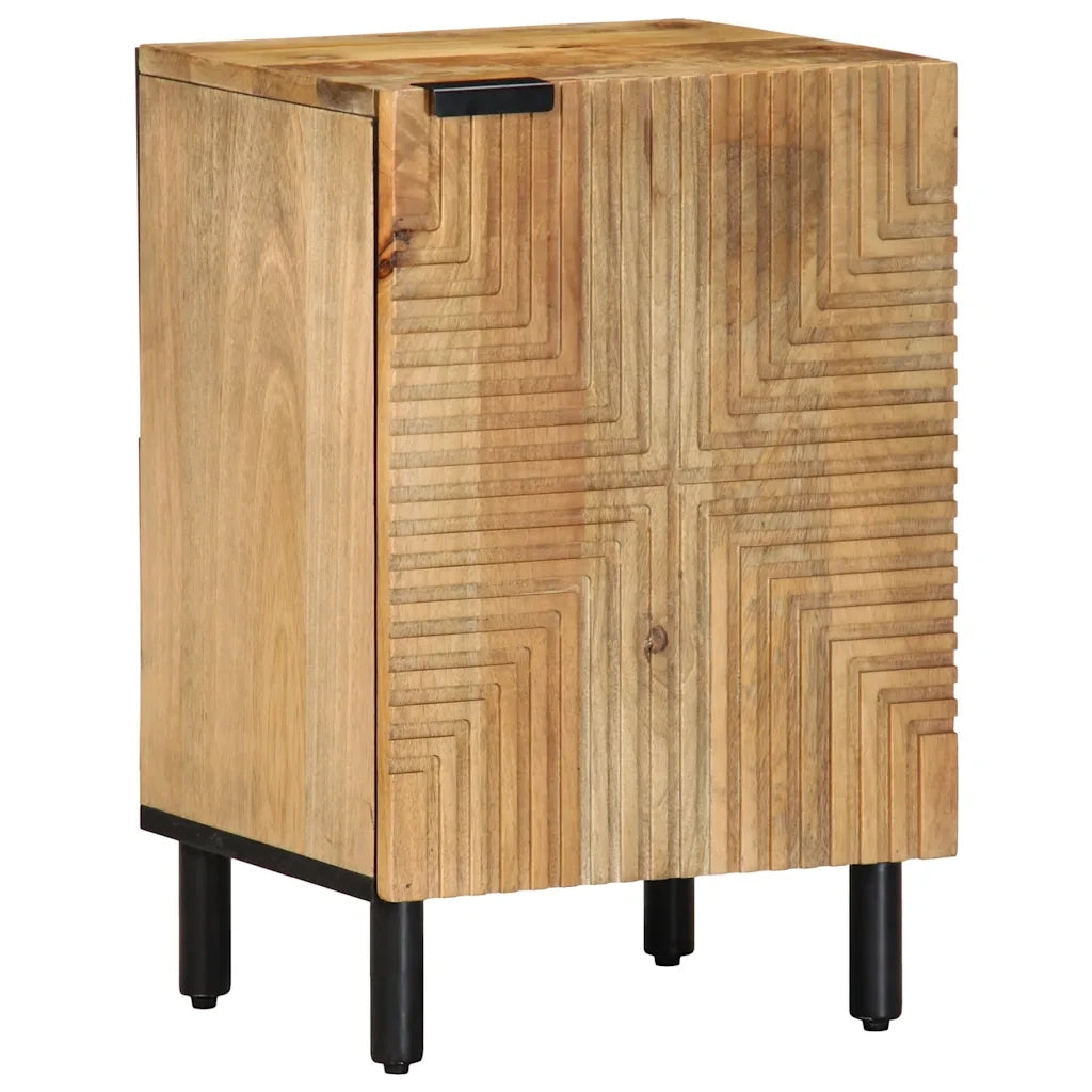Set Mobili da Bagno 4 pz Marrone in Legno Massello di Mango 3310008