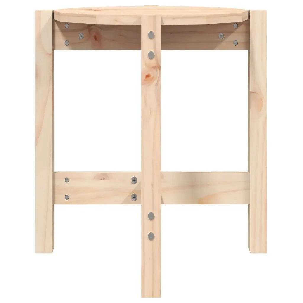 Tavolino da Salotto Ã˜ 42,5x45 cm in Legno Massello di Pino cod mxl 19558