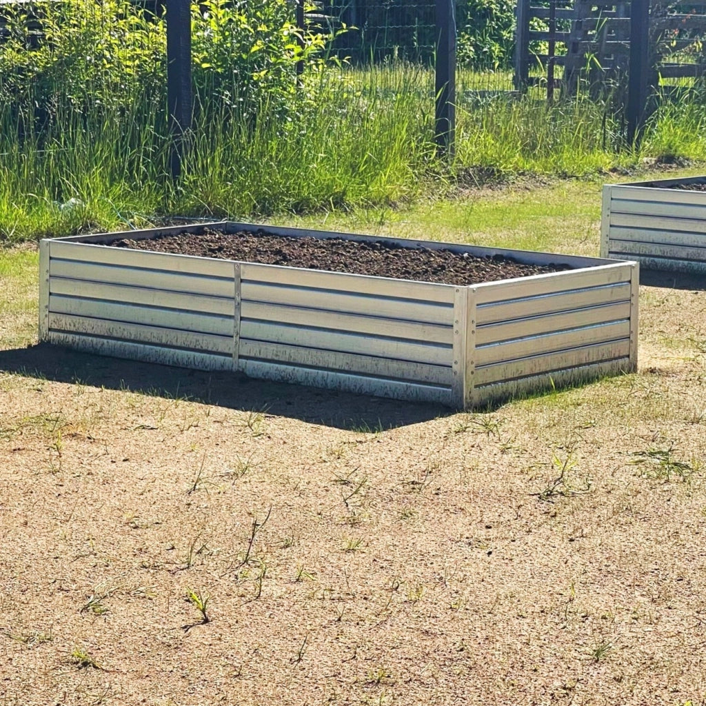 Fioriera rialzata KLASIKA GARDEN, acciaio zincato 150x75x30