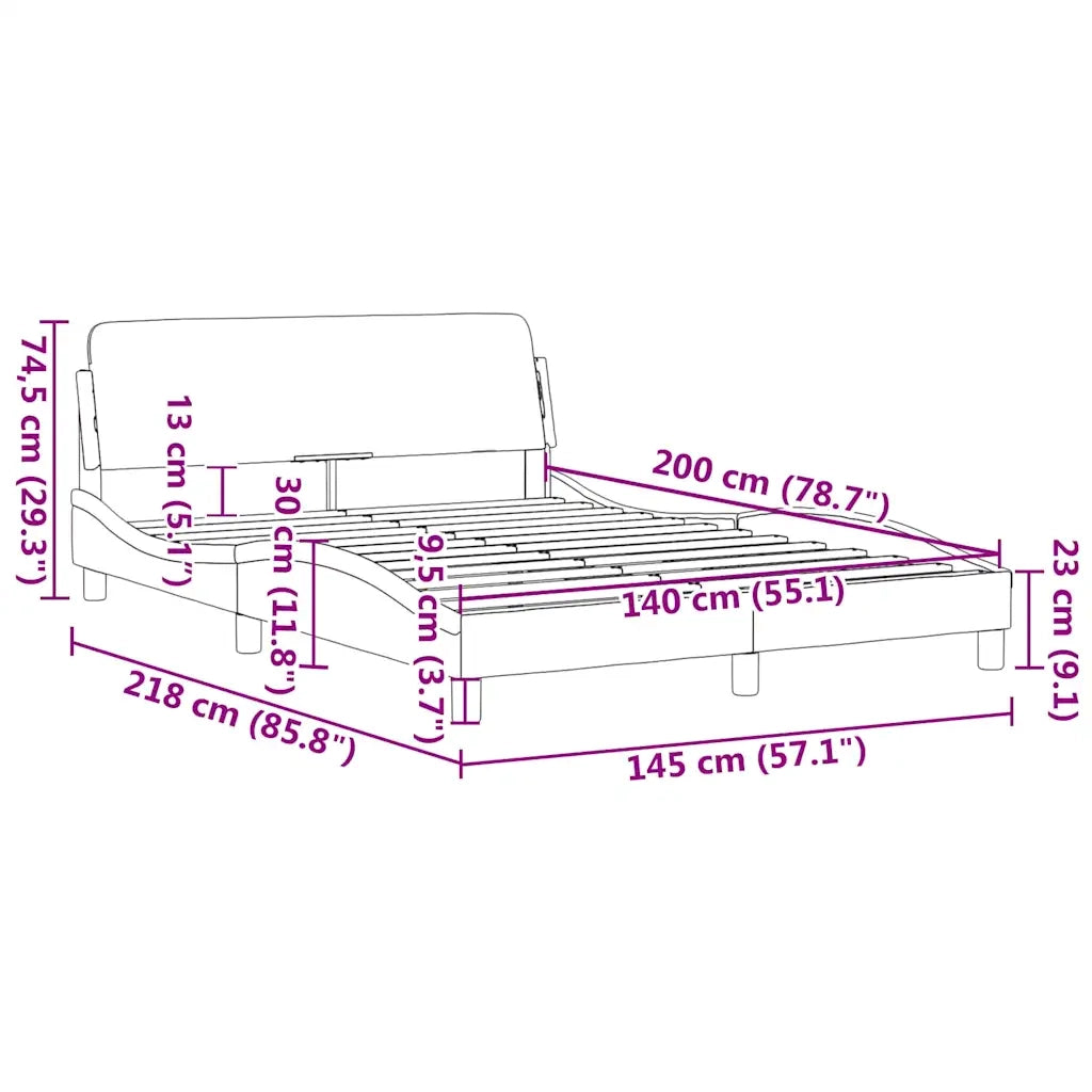Giroletto Dover Marrone Scuro 140x200 cm Tessuto 373188