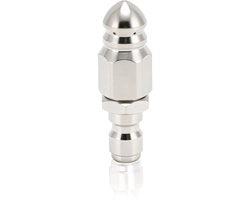 Rinforzatore di tubi fognari 5000 PSI - Lancia a alta pressione - Materiale in acciaio inossidabile - Connettore rapido 1/4 pollice - Pulitore efficace - Dimensioni compatte 5,74x1,66 cm - Sparatore a alta pressione