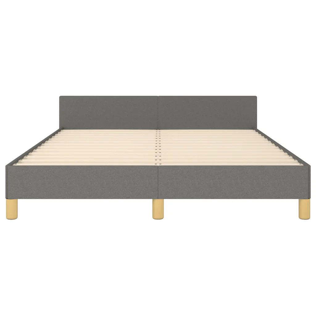 Giroletto senza Materasso Grigio Scuro 140x190 cm Tessuto