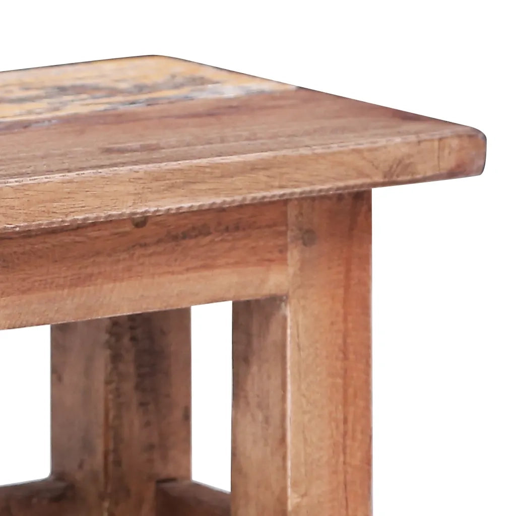 Tavolini Impilabili 2 pz in Legno Massello di Mogano 283922