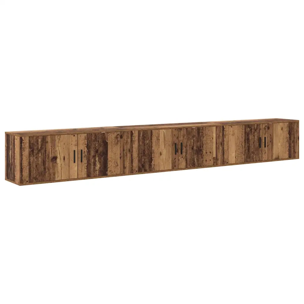 Set Mobile TV da Parete 3 pcs Legno vecchio 100 x 34,5 x 40 cm 3415568