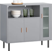 Cassettone moderno per cucina - comodino - cassettone - comodino - costruzione in MDF e metallo - pannelli regolabili - progetto anti-scivolamento - 80 cm x 75 cm x 35 cm