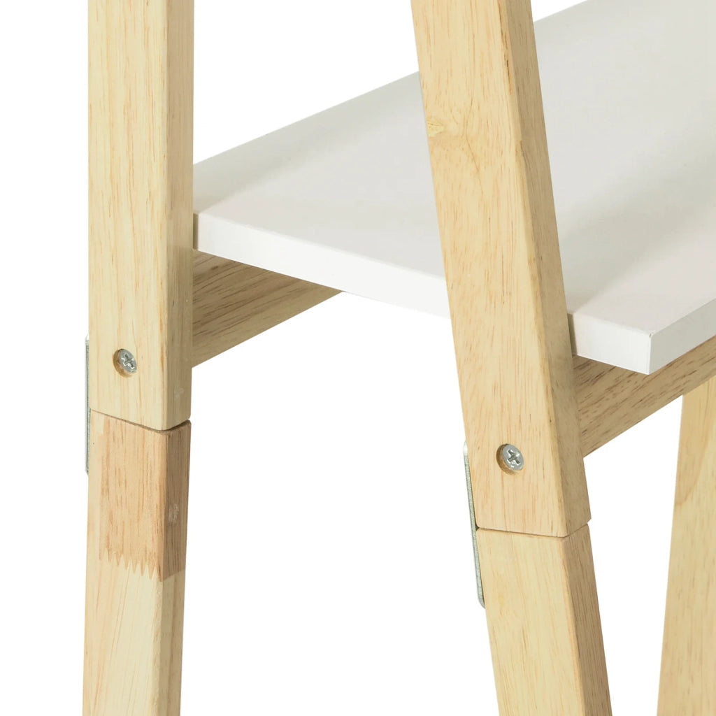 SoBuy Scaffale a scala,Libreria,Scaffale componibile,in legno di Hevea,pieghevole, FRG162-N,IT