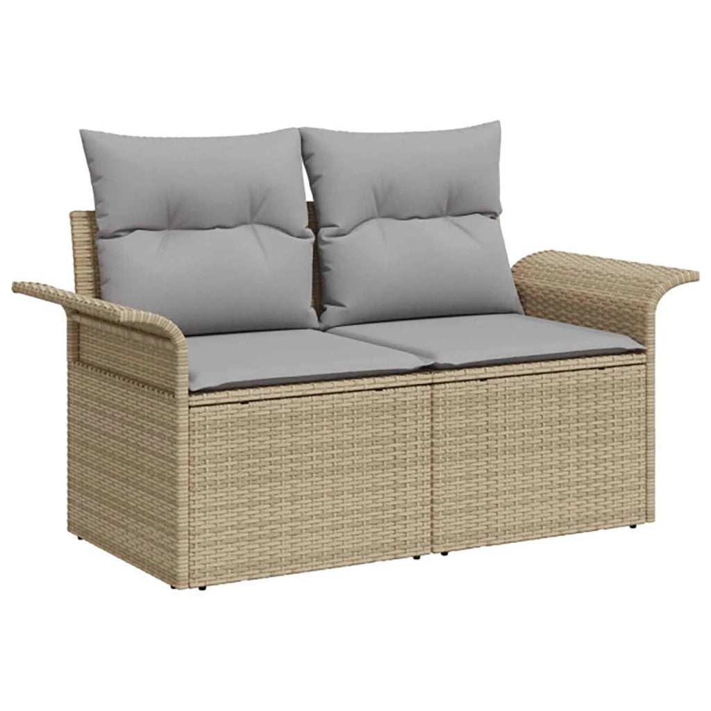 Set di divani 5 pz Beige e Grigio Chiaro 3447745